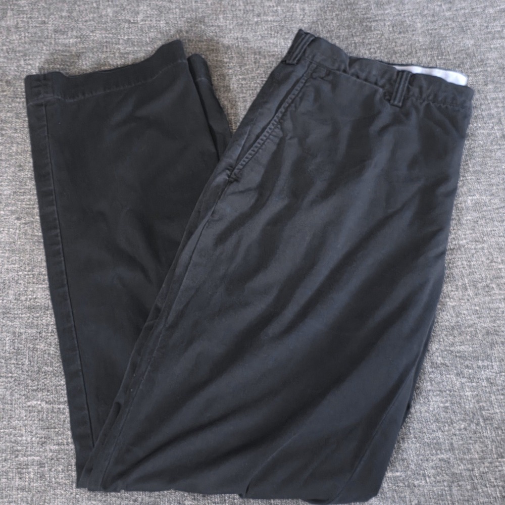 Polo Ralph Lauren Stretch Classic Fit Chino Pants Mens Black Cotton Twill Read